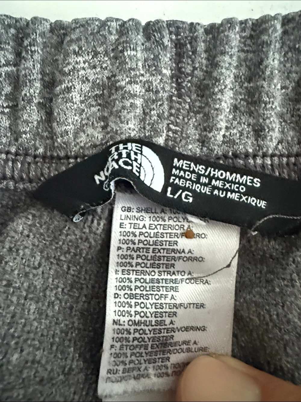 THE NORTH FACE SOFT JOGGERS LOUNGE PANTS SIZE L HEATHER GRAY